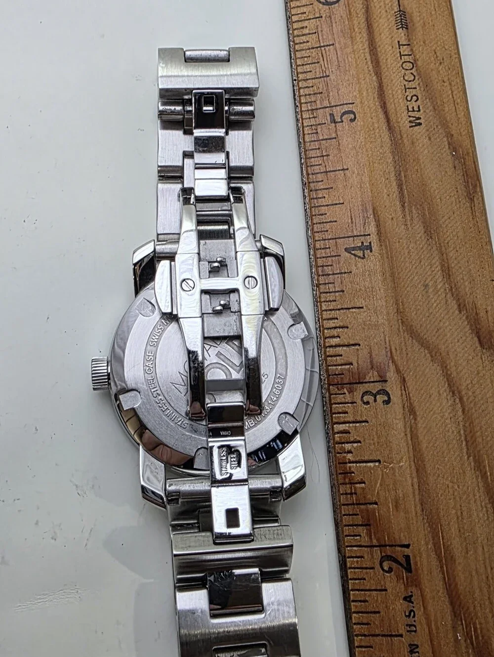 Movado Men's Stainless Steel Black Dial Museum Watch 36mm